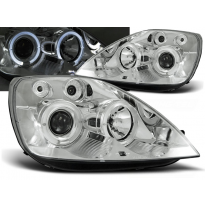 Faros Delanteros Angel Eyes Ford Fiesta Mk6 05.02-08.05 Cromados