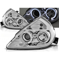 Faros Delanteros Angel Eyes Ford Ka 11.96-08  Cromados
