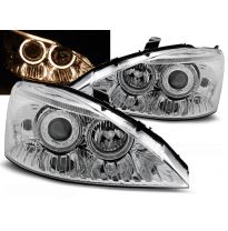 Faros Delanteros Angel Eyes Ford Focus 10.98-10.01 Cromados