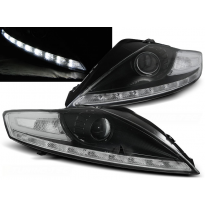 Faros Delanteros Luz Diurna Ford Mondeo 07.07-11.10 Fondo Negro