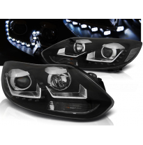 Faros Delanteros Luz Diurna Ford Focus Mk3 11- 10.14 Fondo Negro