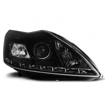 Faros Luz Diurna Ford Focus Ii 02.08-10 Daylight Negro W/M