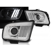 Faros Luz Diurna Ford Mustang 04-09 Tube Light Cromado