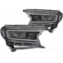 FAROS DELANTEROS LED NEGROS para FORD RANGER V 16-22