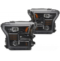 FAROS DELANTEROS LED NEGROS para FORD F150 MK13 14-17