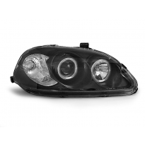Faros Delanteros Angel Eyes Honda Civic 03.99-02.01 Fondo Negro