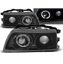 Faros Delanteros Angel Eyes Honda Crx 09.87-89 Fondo Negro
