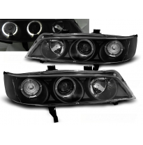 Faros Delanteros Angel Eyes Honda Accord 94-97 Fondo Negro (Usa)