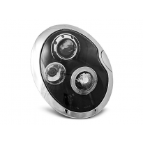Faros Delanteros Angel Eyes Bmw Mini (Cooper) 05.01-10.06 Fondo Negro