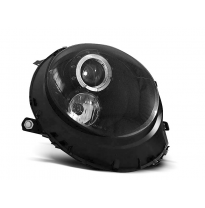 Faros Delanteros Angel Eyes Bmw Mini (Cooper) 06-14 Fondo Negro