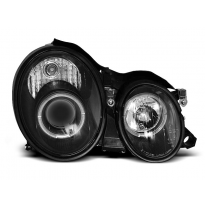 Faros Delanteros Angel Eyes Mercedes W208 Clk 03.97-04.02 Fondo Negro