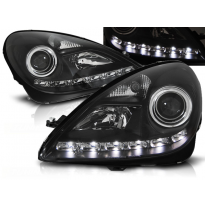 Faros Delanteros Luz Diurna Mercedes R171 Slk 04-11 Fondo Negro
