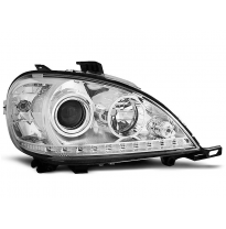 Mercedes W163 Ml M-Klasa 09.01-05 Faros Delanteros Luz Diurna Cromados