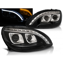 Faros Delanteros Luz Diurna Mercedes W220 S-Klasa 09.98-05.05 Fondo Negro