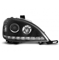 Mercedes W163 Ml M-Klasa 03.98-08.01 Faros Delanteros Luz Diurna Fondo Negro