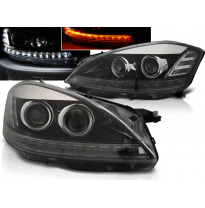 Faros Delanteros Luz Diurna Mercedes W221 05-09 Daylight Hid Negro
