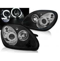 Faros Delanteros Angel Eyes Mercedes R170 Slk 04.96-04 Angel Eyes Ccfl Negro