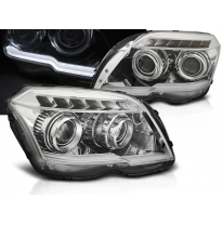 Faros Luz Diurna Mercedes Glk X204 06.08-08.12 Tube Light Cromado