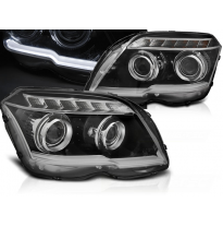 Faros Luz Diurna Mercedes Glk X204 06.08-08.12 Tube Light Negro