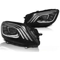 Faros Luz Diurna Mercedes W222 13-17  Black Led