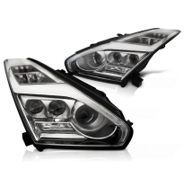 Faros Luz Diurna Nissan Gt-R 08-11.13 Led Chrome