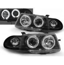 Faros Delanteros Angel Eyes Opel Astra F 09.91-08.94 Fondo Negro