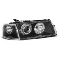 Faros Delanteros Angel Eyes Opel Vectra a 09.88-10.95 Fondo Negro