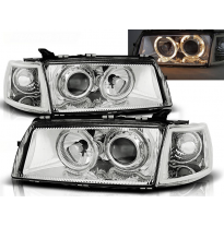 Faros Delanteros Angel Eyes Opel Vectra a 09.88-10.95 Cromados