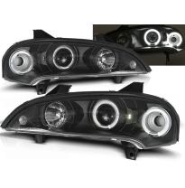 Faros Delanteros Angel Eyes Opel Tigra 09.94-12.00 Fondo Negro