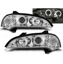 Faros Delanteros Angel Eyes Opel Tigra 09.94-12.00 Cromados