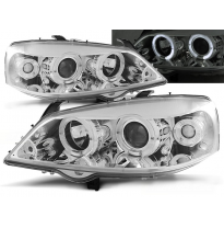 Faros Delanteros Angel Eyes Opel Astra G 09.97-02.04 Cromados