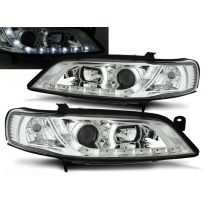 Faros Delanteros Luz Diurna Opel Vectra B 11.96-12.98 Cromados