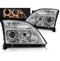 Faros Delanteros Angel Eyes Opel Vectra C 04.02-08.05 Cromados