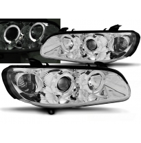 Faros Delanteros Angel Eyes Opel Omega B 04.94-08.99 Cromados