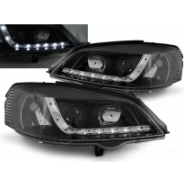 Faros Delanteros Luz Diurna Opel Astra G 09.97-02.04 Fondo Negro
