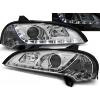 Faros Delanteros Luz Diurna Opel Tigra 09.94-12.00 Cromados