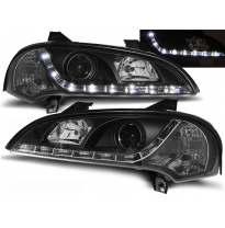 Faros Delanteros Luz Diurna Opel Tigra 09.94-12.00 Fondo Negro