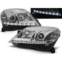 Faros Delanteros Luz Diurna Opel Astra H 03.04-09 3.5d Cromados