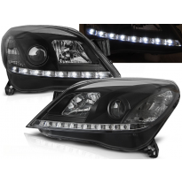 Faros Delanteros Luz Diurna Opel Astra H 03.04-09 Fondo Negro