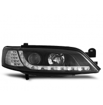Opel Vectra B 11.96-12.98 Faros Delanteros Luz Diurna Fondo Negro Intermitente Led