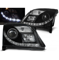 Faros Delanteros Luz Diurna Opel Vectra C 04.02-08.05 Fondo Negro