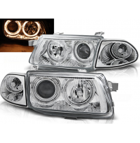 Faros Delanteros Angel Eyes Opel Astra F 09.94-08.97 Cromados