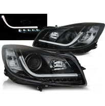 Faros Delanteros Luz Diurna Opel Insignia 08-12 Negro Tube Lights