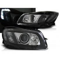 Faros Delanteros Luz Diurna Opel Insignia 08-12 Negro Tru Drl Ece-R87