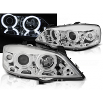 Faros Delanteros Angel Eyes Opel Astra G 09.97-02.04 Angel Eyes Ccfl Cromado