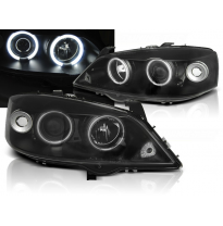 Faros Delanteros Angel Eyes Opel Astra G 09.97-02.04 Angel Eyes Ccfl Negro