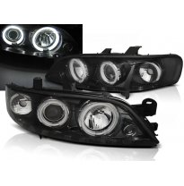 Faros Delanteros Angel Eyes Opel Vectra B 99-03.02 Angel Eyes Ccfl Negro