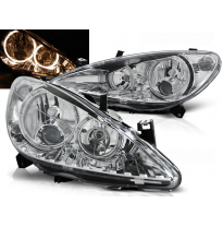 Faros Delanteros Angel Eyes Peugeot 307 04.01-06.05 Cromados