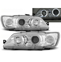 Faros Delanteros Angel Eyes Peugeot 306 02.93-04.97 Cromados