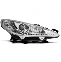Peugeot 207 05.06-06.09 Faros Delanteros Luz Diurna Cromados